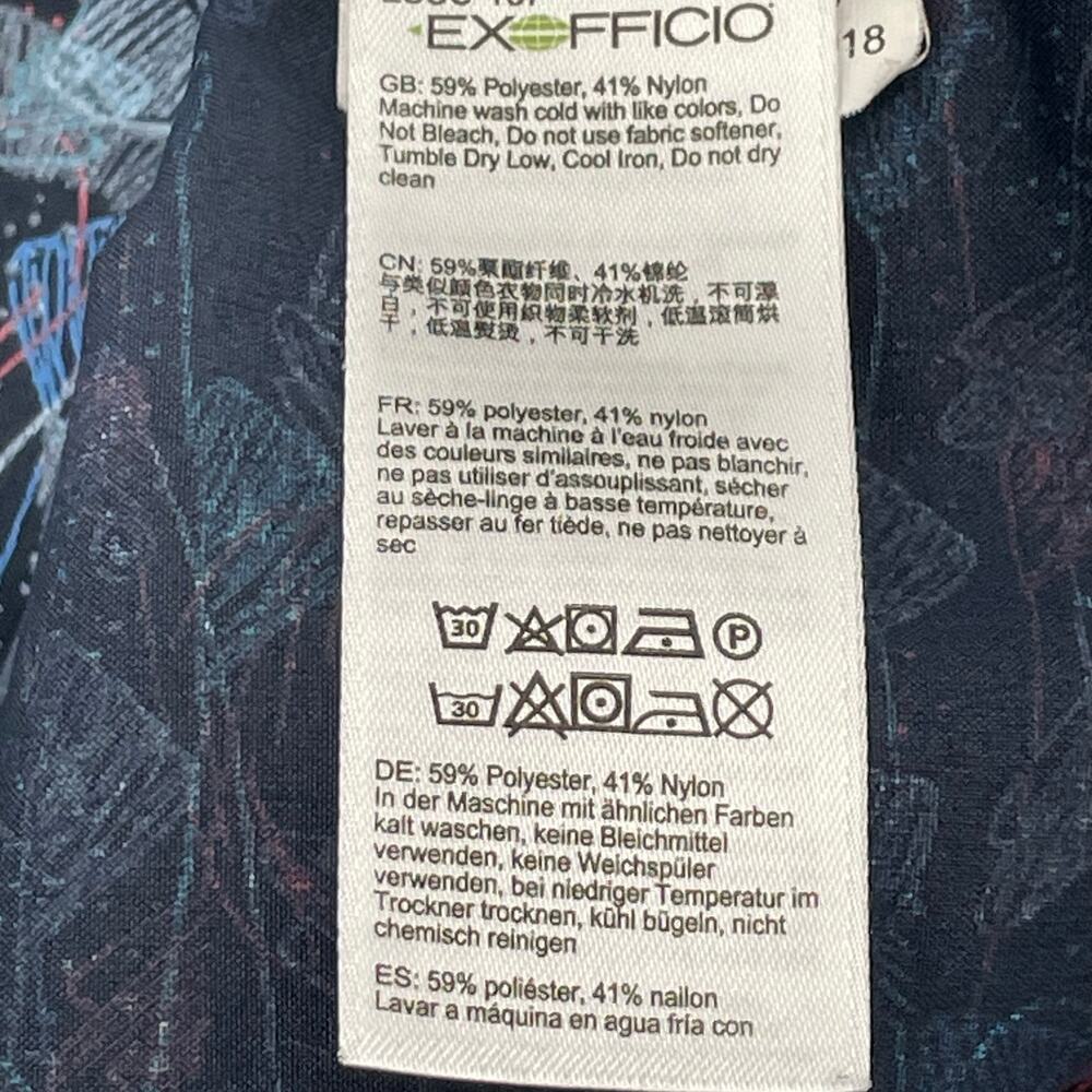 Exofficio Men’s Vented Button Down Shirt, Sz. L Fish Print, Gorpcore Hiking Fish - Picture 4 of 11
